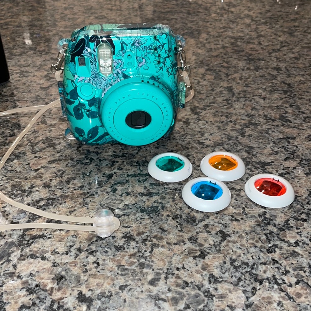 Instax Mini 8 Camera With Case and Color Lense Attachements